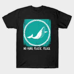 Save The Whales No More Plastic Please T-Shirt